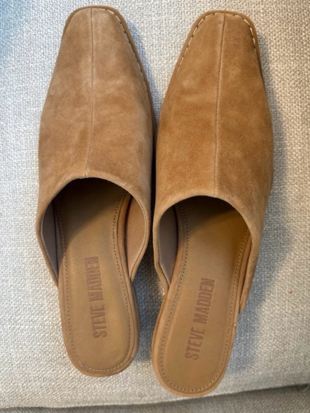 Steve Madden Chestnut Suede Backless Mules